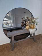 Ronde spiegel 112 cm zwart smoke glas, Ophalen