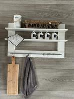 Wandrek Voorraad Rek Wit & Wood, Ophalen of Verzenden, Zo goed als nieuw