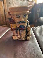 Vintage Keramische Beker: Man met Snor en Lantaarn, Antiek en Kunst, Ophalen of Verzenden