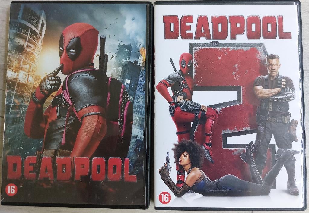 DVD Deadpool (2016) en Deadpool 2 (2018), Vanaf 16 jaar, Ophalen, Zo goed als nieuw, Actiekomedie