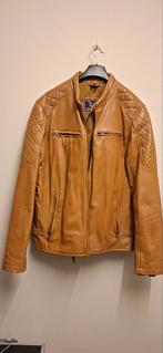 Lederen bruin jas, Kleding | Heren, Ophalen of Verzenden, Gedragen