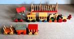 vintage houten dierentrein., Ophalen of Verzenden, Gebruikt
