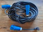 Verlengsnoer met CEE stekker en contrastekker, Caravans en Kamperen, Ophalen, Gebruikt