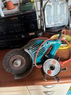 Black & Decker haakse slijper + staalborstel & flap wheel, Ophalen, Zo goed als nieuw, Haakse handslijpmachine