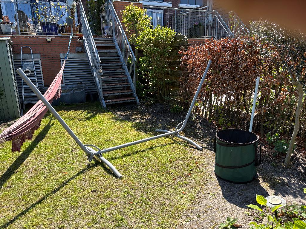 standaard hangmat  (wit ), Ophalen, Gebruikt, Eenpersoons