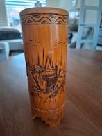 Gesneden Bamboe Penseelhouder, Ophalen of Verzenden