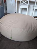 Coco-mat poef / vloerkussen / "beanbag", Huis en Inrichting, Banken | Voetenbanken en Poefen, Rond, Gebruikt, Ophalen