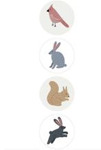 Sluitstickers forest animals per 4 stickers, Verzenden, Zo goed als nieuw, Meerdere stickers