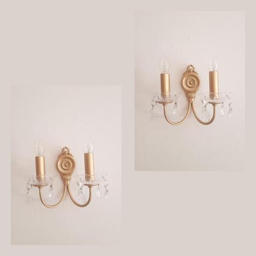 Set van 2 prachtige klassieke wandlampen, Huis en Inrichting, Lampen | Wandlampen, Ophalen of Verzenden