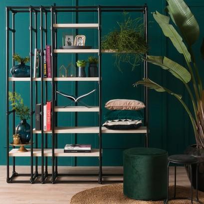 Steigerbuizen roomdivider kast Dexter, Huis en Inrichting, Kasten | Boekenkasten, Gebruikt, 100 tot 150 cm, 150 tot 200 cm, 25 tot 50 cm