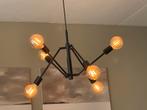 Zwarte Hanglamp met 6 Lampen, Huis en Inrichting, Ophalen, Zo goed als nieuw, Metaal, 50 tot 75 cm