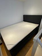 Boxspring bed Caresse, Huis en Inrichting, Slaapkamer | Boxsprings, Ophalen, Tweepersoons, Grijs, 140 cm