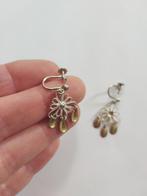 Vintage 830S zilveren Noorse Sølje schroefoorbellen, Sieraden, Tassen en Uiterlijk, Antieke sieraden, Ophalen of Verzenden, Zilver