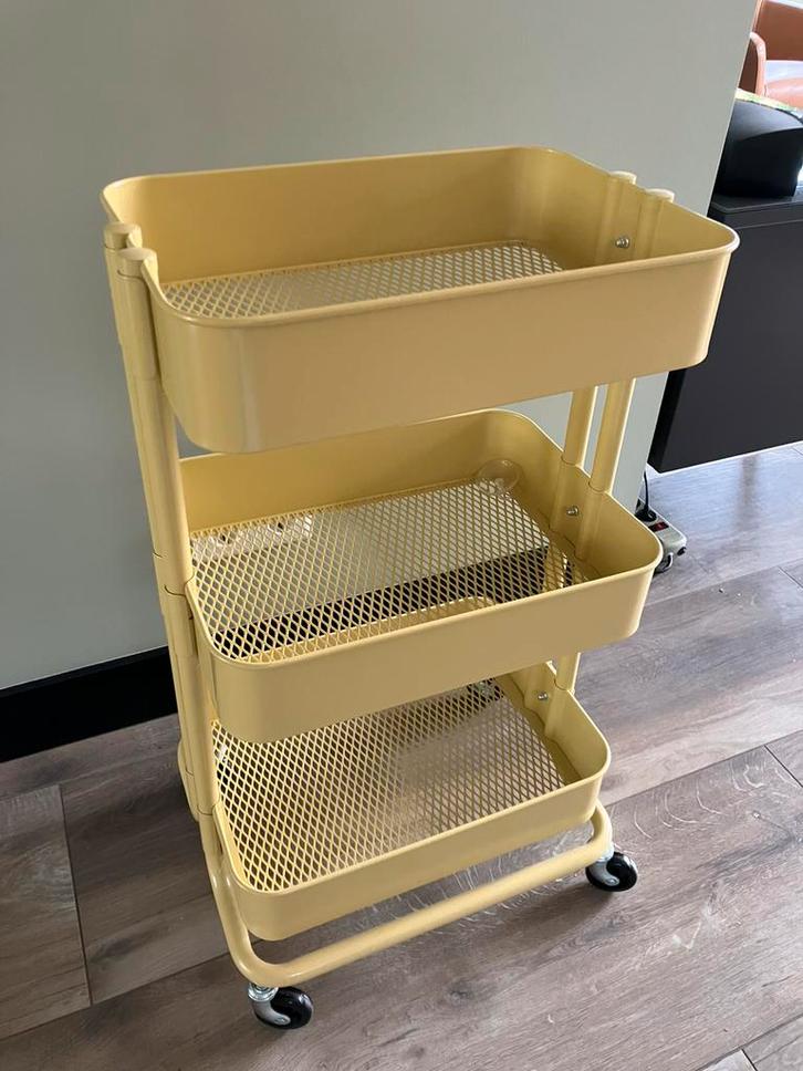 Ikea Raskog roltafel trolley geel, Huis en Inrichting, Overige Huis en Inrichting, Zo goed als nieuw, Ophalen of Verzenden