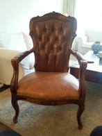 Gave stoel met leer bekleed / zit heerlijk en is stevig !, Ophalen