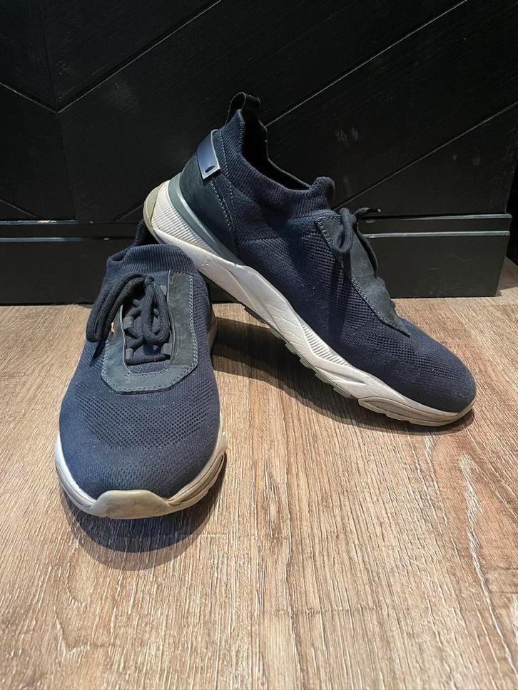 santoni oger heren blauwe sneaker gympen mt 45,5 (10,5), Kleding | Heren, Schoenen, Zo goed als nieuw, Sneakers of Gympen, Blauw