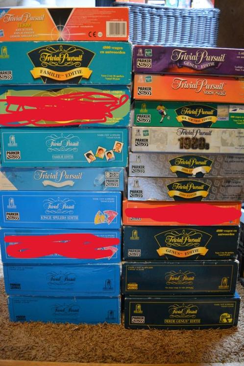 trivial pursuit (verschillende versies), Hobby en Vrije tijd, Gezelschapsspellen | Bordspellen, Gebruikt, Ophalen of Verzenden