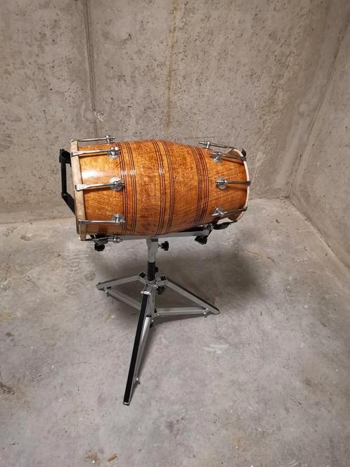 Mango houten bout dholak, Muziek en Instrumenten, Percussie, Zo goed als nieuw, Trommel, Ophalen of Verzenden