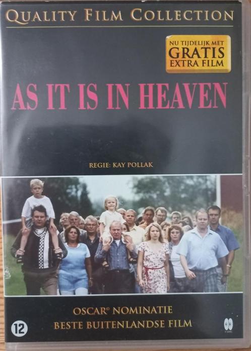 Originele DVD As it is in Heaven met extra DVD Oh Happy Days, Cd's en Dvd's, Dvd's | Filmhuis, Gebruikt, Scandinavië, Vanaf 12 jaar