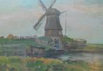David Schulman.1881-1966.Molen bij Volendam, Edam., Ophalen of Verzenden