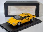 1:18 Kyosho Ouisa Lamborghini Countach LP400 1974 Geel, Ophalen of Verzenden, Zo goed als nieuw, Auto, Kyosho
