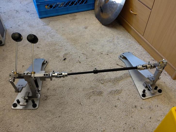 Axis Longboards dubbel pedaal incl Hardcase koffer, Muziek en Instrumenten, Drumstellen en Slagwerk, Gebruikt, Overige merken