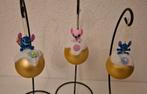 3x kleine kerstballen met Stitch, Ophalen of Verzenden, Zo goed als nieuw