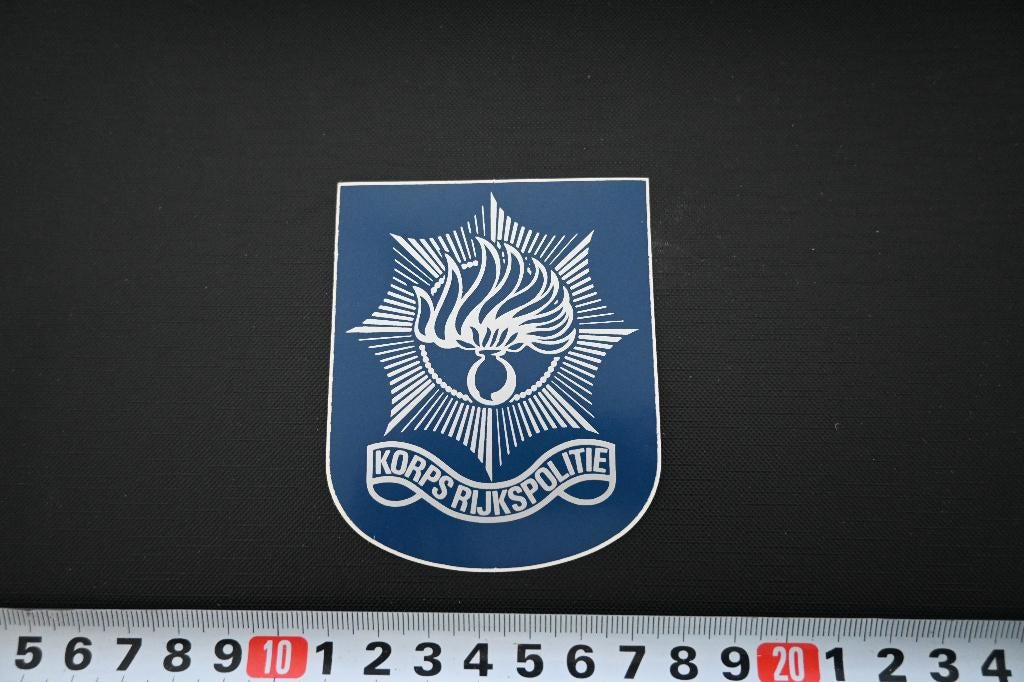 sticker embleem rijkspolitie RP politie *, Verzamelen, Ophalen, Zo goed als nieuw