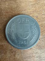 Zwitserse 5 franken munt 1981, Ophalen, Overige landen, Losse munt, Zilver