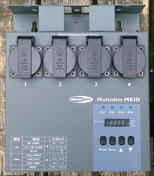 Dimmer 4x 1000 Watt, Showtec Multidim MKIII, Muziek en Instrumenten, Theaterbelichting, Zo goed als nieuw, Ophalen of Verzenden