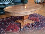 Vintage ovalen salontafel, Ophalen, Gebruikt, 100 tot 150 cm, 50 tot 75 cm