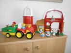 Little people boederij & extra tractor met werkende geluiden, Ophalen of Verzenden, Zo goed als nieuw, Auto of Voertuig, Met geluid
