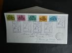 Kinderzegels 1952 met speciaal stempel autopostkantoor, Postzegels en Munten, Ophalen of Verzenden, Brief