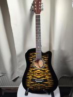 Western gitaar 3/4 met tijgerprint design