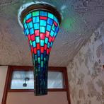 Glas in lood., Huis en Inrichting, Lampen | Hanglampen, Ophalen of Verzenden, Zo goed als nieuw, Glas, Minder dan 50 cm