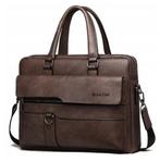 Baltan Leren Aktetas - Laptoptas - Tot 16 inch - Bruin, Ophalen, 16 inch, Zo goed als nieuw, Aktetas