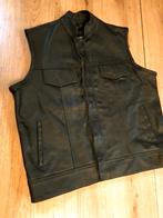 Pracht leren clubvest biker gilet!, Kleding | Heren, Paul Gos, Zwart, Maat 56/58 (XL), Ophalen of Verzenden