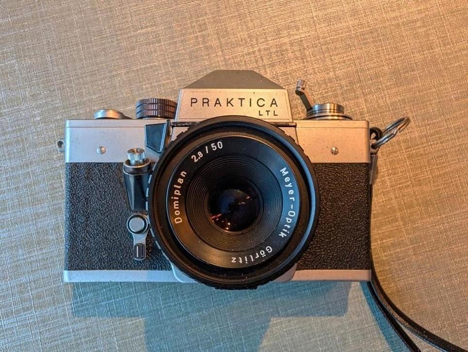 Praktica LTL met Domiplan 50mm f/2.8 - Bubble Bokeh!, Ophalen of Verzenden, Gebruikt, Spiegelreflex, Overige Merken