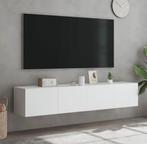 Modern Wit Tv-Meubel - Zwevend Design, Ophalen, Kunststof, 150 tot 200 cm, Nieuw