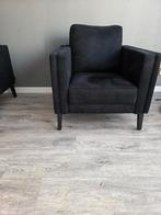 2 antraciete fauteuils van Hofstede Raanhuis in nieuwstraat, Huis en Inrichting, Fauteuils, Ophalen, Zo goed als nieuw, 75 tot 100 cm