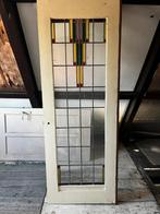 Glas in lood deur 73x196,8cm(glas is 50x162cm)., Ophalen