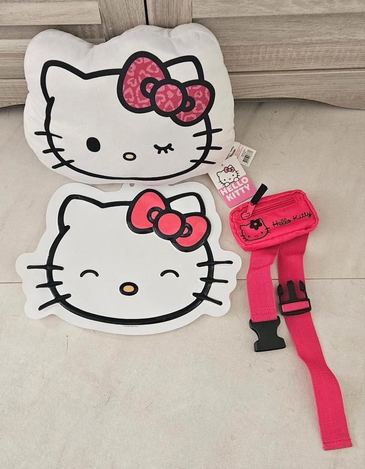 hello kitty kussen NIEUW, riem met tasje & leuke decoratie, Verzamelen, Poppetjes en Figuurtjes, Nieuw, Ophalen of Verzenden