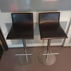 ***2x Lapalma Thin design barkrukken (bruin leder)***, Huis en Inrichting, Barkrukken, Ophalen, 60 tot 90 cm, Zo goed als nieuw