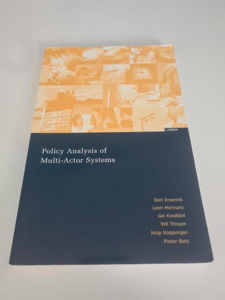 Bert Enserink - Policy Analysis of Multi-Actor Systems, Boeken, Wetenschap, Zo goed als nieuw, Natuurwetenschap, Ophalen of Verzenden