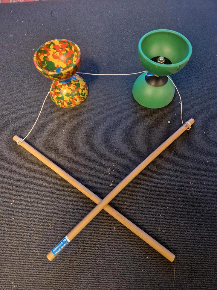 Diabolo set - Jongleerplezier voor iedereen!, Kinderen en Baby's, Speelgoed | Overig, Gebruikt, Jongen of Meisje, Ophalen of Verzenden
