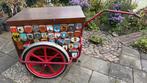 Gebruikte houten fietskar/bagagekar met metalen frame, Fietsen en Brommers, Ophalen, Gebruikt, Onbekend, Bagagekar