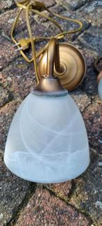 Vintage  wand schemerlamp, Huis en Inrichting, Ophalen of Verzenden, Zo goed als nieuw, Glas