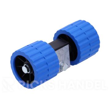 Bootrol 2 kunststof rollen 75x100 mm op kantelblokje beschikbaar voor biedingen