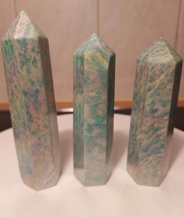 Prachtige Amazoniet Torens (Edelstenen) beschikbaar voor biedingen