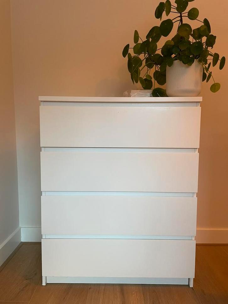 IKEA Malm Ladekast Wit, Huis en Inrichting, Kasten | Ladekasten, Zo goed als nieuw, Minder dan 100 cm, 50 tot 100 cm, 25 tot 50 cm